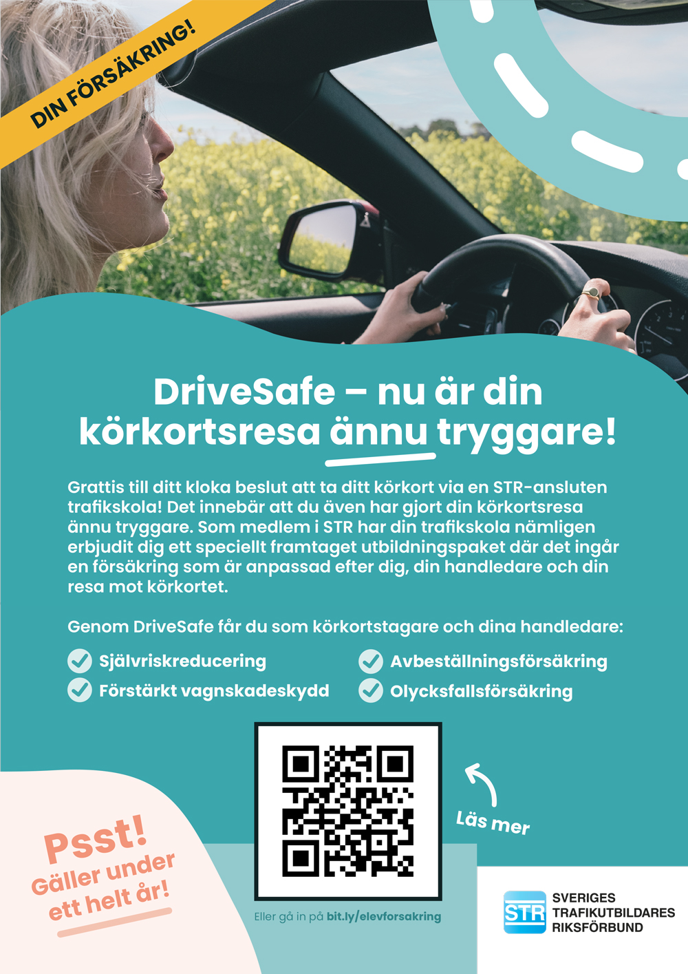 En kvinna ringer i en telefon efter en trafikolycka